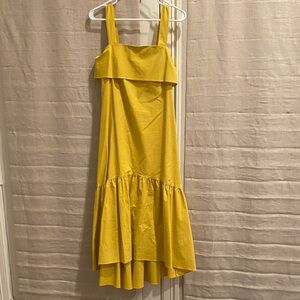Pinch Yellow High Low Dress